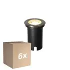 Multipack 6x Nordlux Andor Ground Spot Metal Round | Suitable for 1x GU10